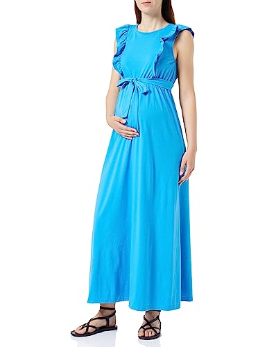 MAMALICIOUS Damen Mlroberta Mary Cap Jer Maxi Dress 2f A., Dresden Blue, L von MAMALICIOUS