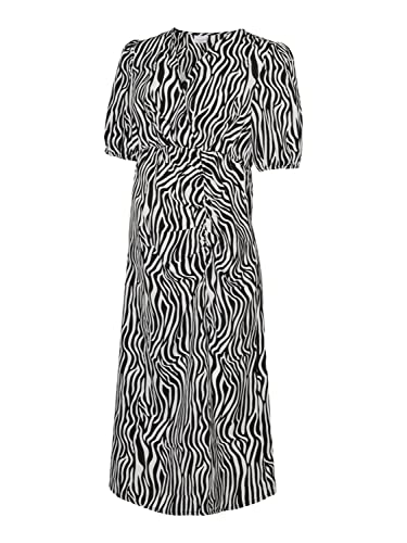 MAMALICIOUS Damen Mlzebra Wo 2/4 Dress Kleid, Black/Pattern:black And Snow White, M EU von MAMALICIOUS