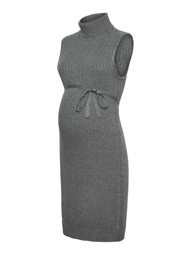 MAMALICIOUS - MLRITA S/L ROLL NECK KNIT DRESS magnet - Gr. - S von MAMALICIOUS