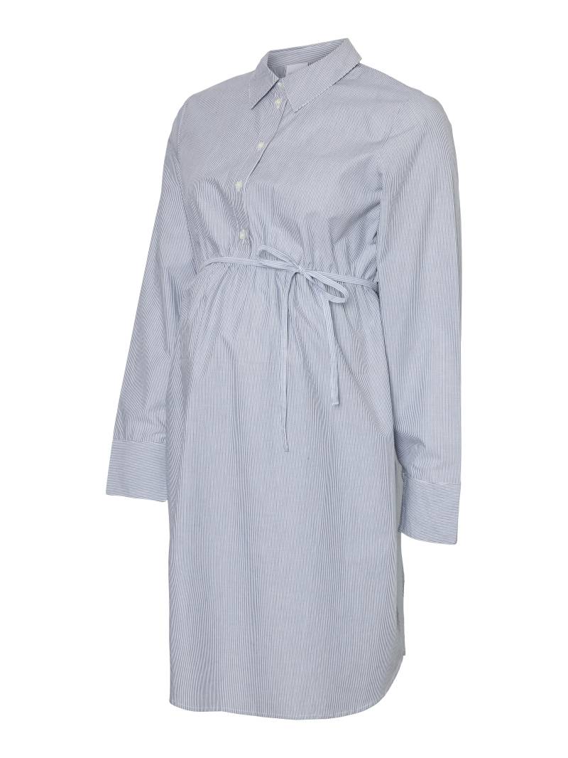 MAMALICIOUS - MLSALMA LIA L/S WO SHIRT DRESS 2F snow white - Gr. - L von MAMALICIOUS