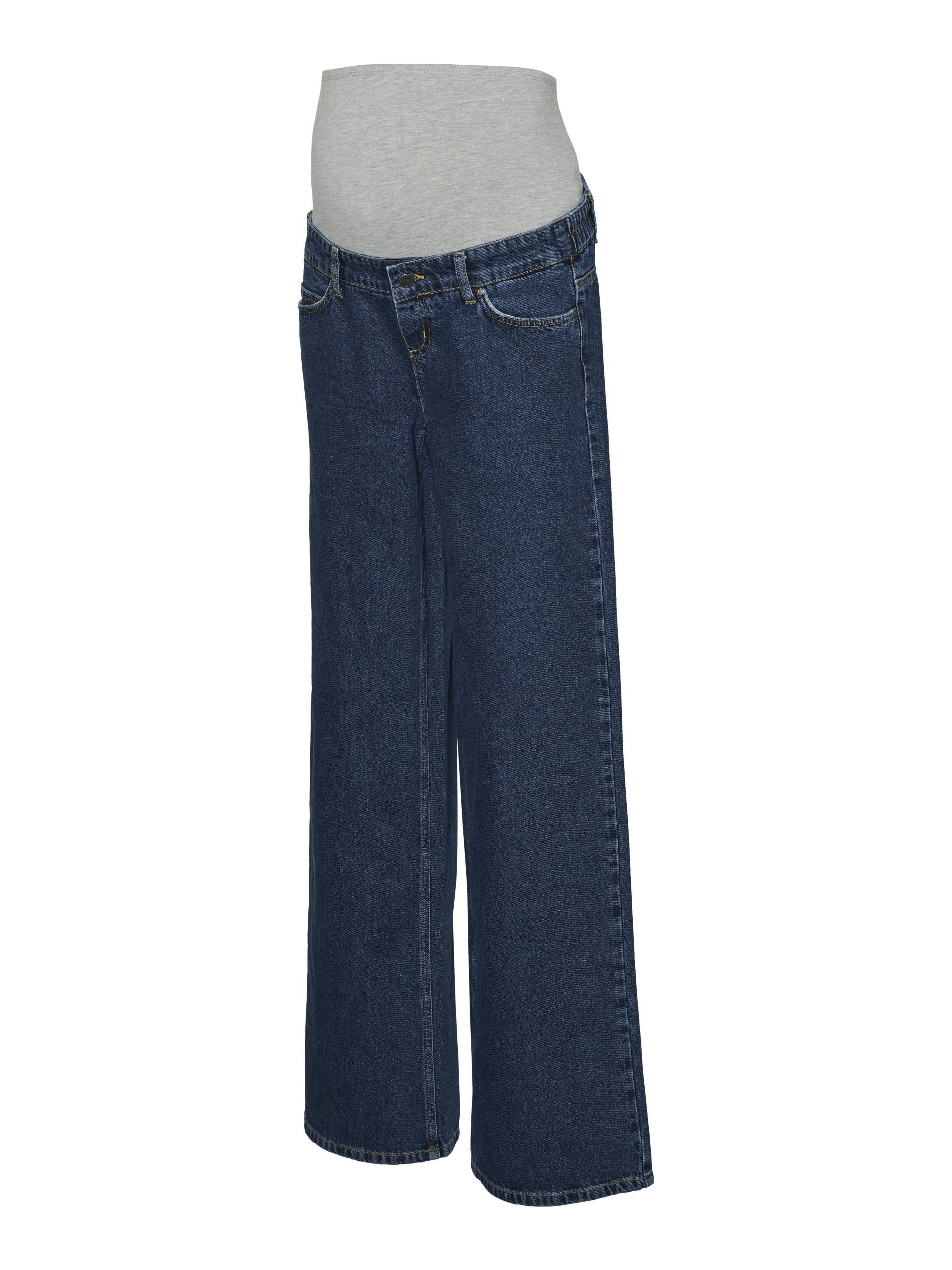 MAMALICIOUS - MLSYDNEY DB WIDE LEG JEANS dark blue denim - Gr. - 26/32 von MAMALICIOUS