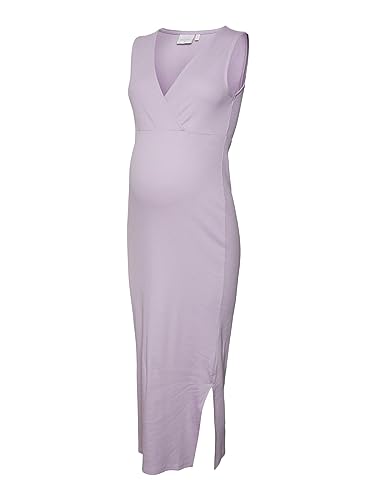 MAMALICIOUS Damen Mlemily Tess S/L Jrs Al Dress 2f A., Lavendula, L von MAMALICIOUS