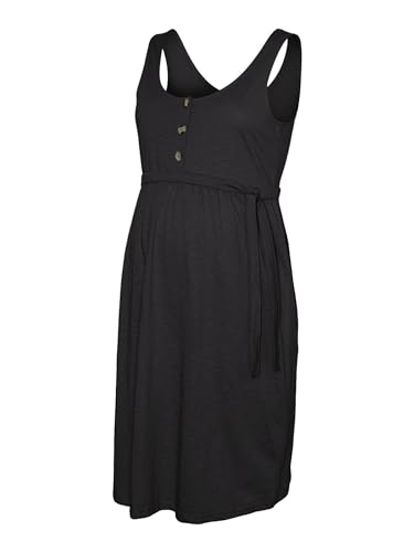 MAMALICIOUS Damen Mlevi Lia S/L JRS Abk Dress 2f A.noos Kleid, Schwarz, M EU MAMALICIOUS Damen Mlevi Lia S/L JRS Abk Dress 2f A.noos Kleid, Schwarz, M EU von MAMALICIOUS