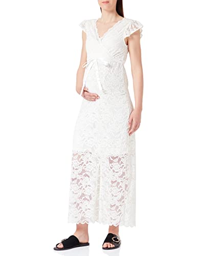 MAMA.LICIOUS Damen MLMIVANE TESS S/S JRS Maxi Dress 2F. Umstandskleid, Snow White, L von MAMALICIOUS