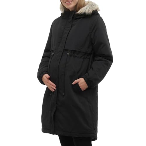 MAMALICIOUS Female Langer Parka Umstands-Mantel von MAMALICIOUS