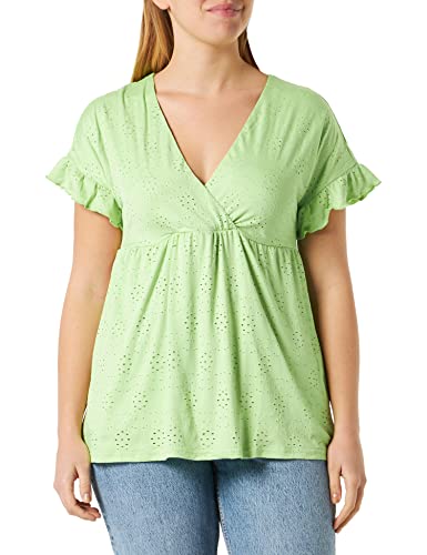 MAMALICIOUS Damen Mldinne Tess Ss Jersey Top 2f A., Jade Lime, L von MAMALICIOUS