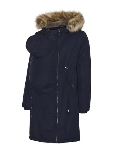 MAMA.LICIOUS Damen MLAMY Padded Jacket 3IN1 A. Jacke, Blau, L von MAMALICIOUS