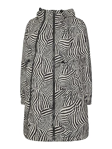 Mamalicious Damen MLNELLA AOP 3IN1 Softshell Jacket A Jacke, Island Fossil/AOP:Black Zebra, M von MAMALICIOUS