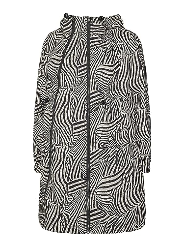 Mamalicious Damen MLNELLA AOP 3IN1 Softshell Jacket A Jacke, Island Fossil/AOP:Black Zebra, XL von MAMALICIOUS