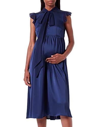 MAMALICIOUS Women's MLVIDEL LIA CSL Woven Dress 2F Kleid, Blueberry, M MAMALICIOUS Women's MLVIDEL LIA CSL Woven Dress 2F Kleid, Blueberry, M von MAMALICIOUS