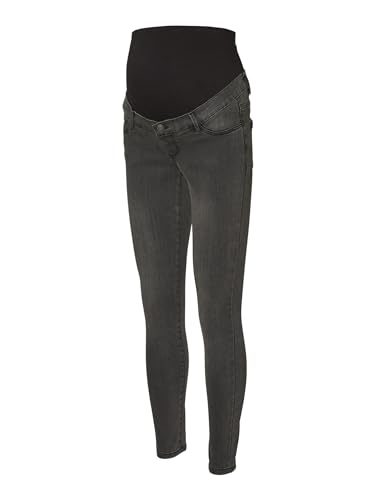 MAMALICIOUS Damen Vmmtanya Mr S Piping Jeans Vi207 Ga Noos, Dark Grey Denim, L von MAMALICIOUS