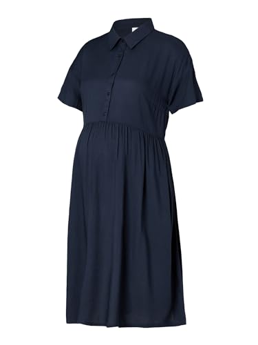 MAMALICIOUS Damen Mlmercy Lia S/S Wo Abk Dress 2f A Solid Kleid, Parisian Night, S EU von MAMALICIOUS