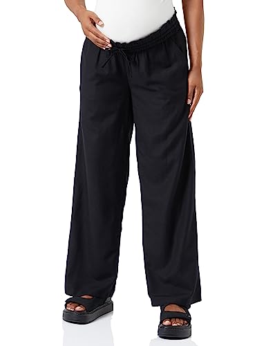 MAMALICIOUS Damen Mlpetra Wide Wo Pants A., Schwarz, XS von MAMALICIOUS