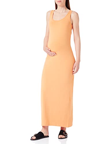 MAMALICIOUS Damen Mlmia S/L Jrs Maxi Dress E. A., Apricot Tan, L von MAMALICIOUS