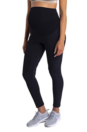 MAMARELLA Eco Thermo Überbauch Umstandsleggings schwarz, aus recyceltem Material, besonders wärmend und dehnbar, extra breiter, weicher und Flexibler Überbauchbund für Schwangerschaft (Small) von MAMARELLA