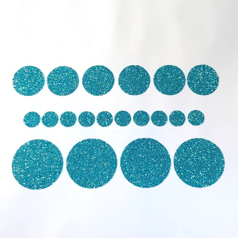 Bügelbild | Glitzer Punkte Verschiedenen Größen Geschenk Muttertag Geburtstag Einschulung Ostern Weihnachten Silvester von MAMARINCHEN