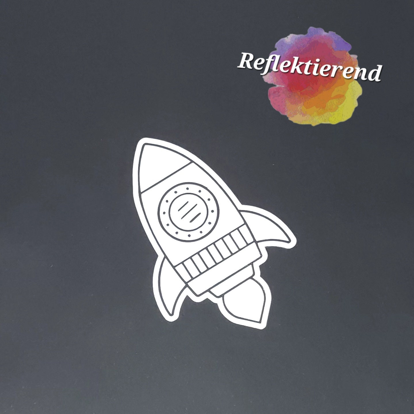 Bügelbild | Reflektierende Rakete Bügelbild | Reflektierende Rakete von MAMARINCHEN