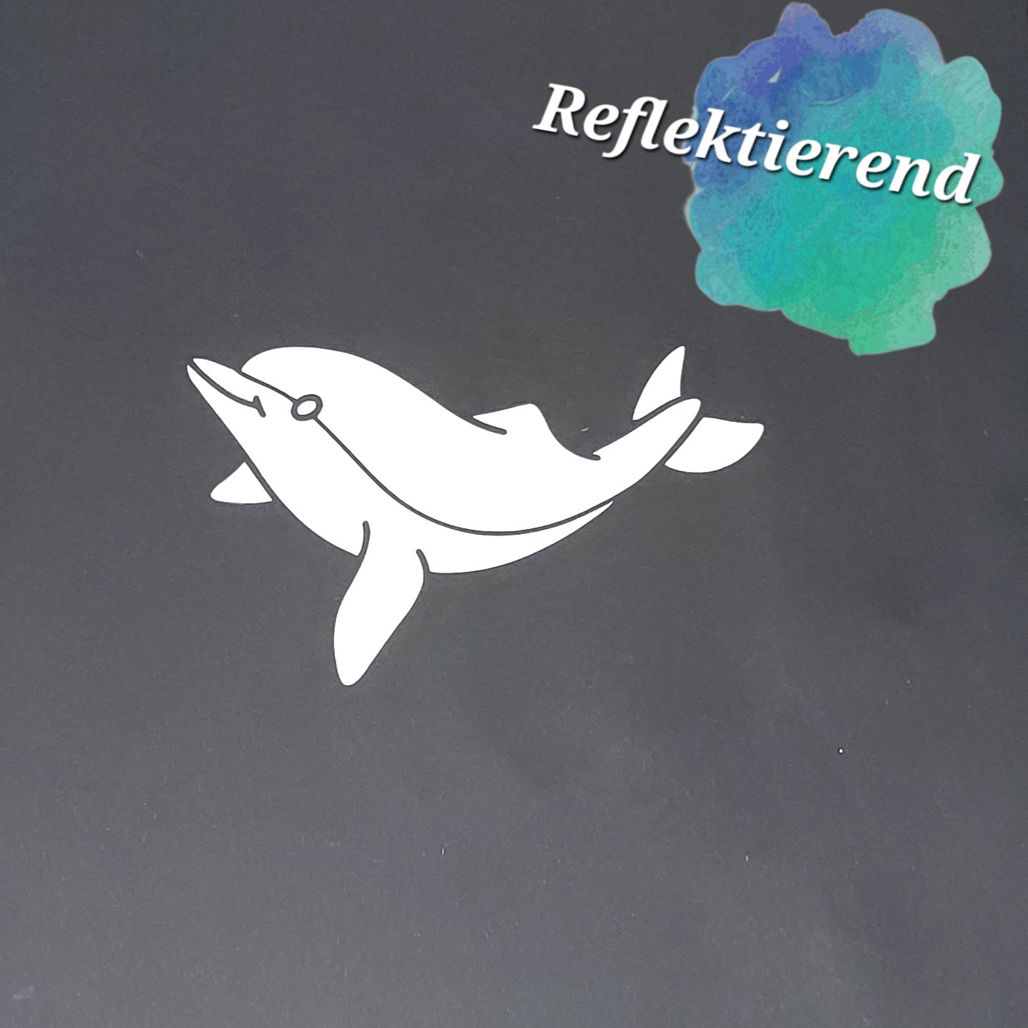 Bügelbild | Reflektierender Delphin Bügelbild | Reflektierender Delphin von MAMARINCHEN