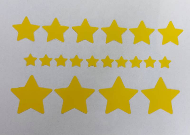 Bügelbild | Sterne Verschiedene Größen Geschenk Muttertag Geburtstag Einschulung Ostern Weihnachten Silvester von MAMARINCHEN