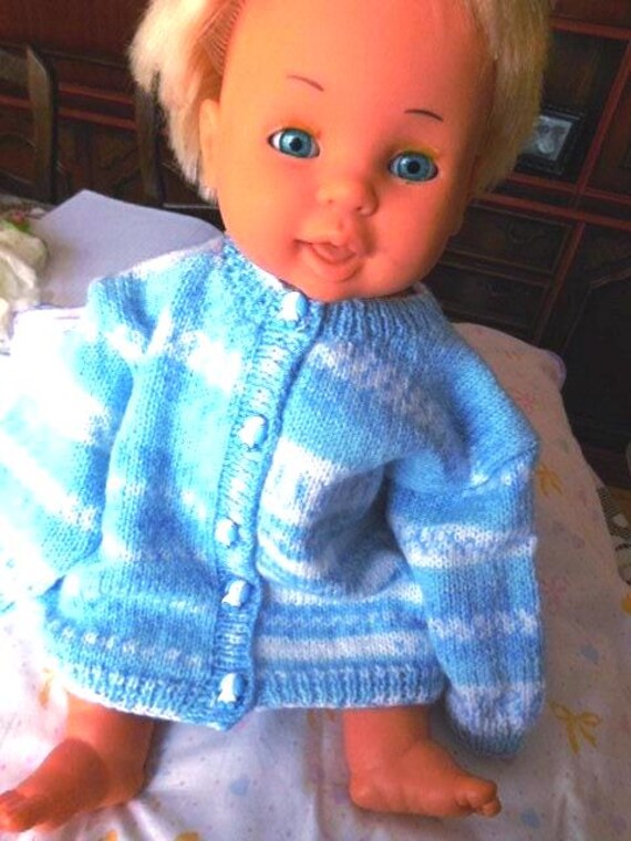 Auf Bestellung - Süße Kleine Baby-strickjacke von MAMIEROSELYNETRICOTE