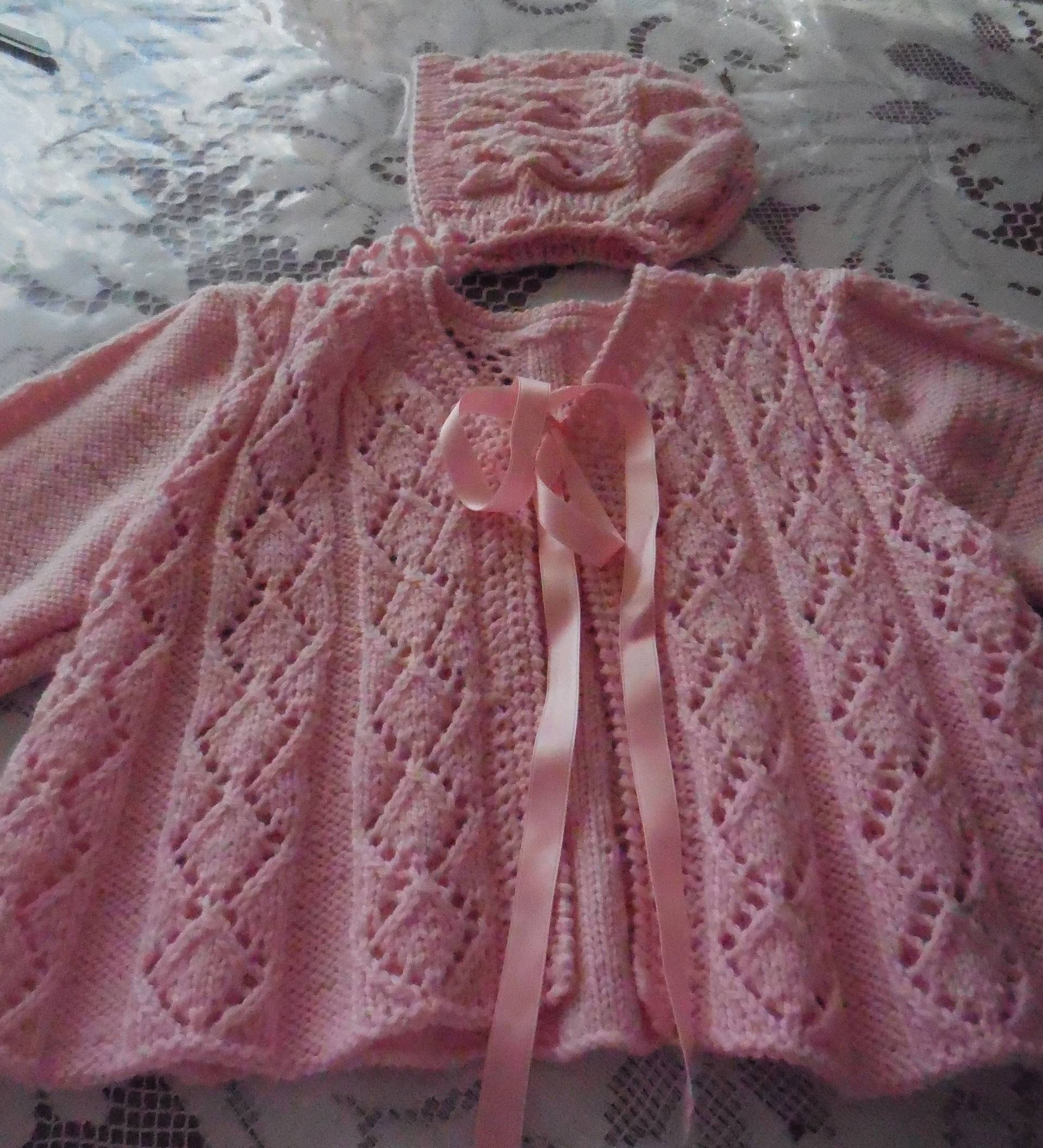 Ensemle Paletot Bonnet - 3 Bis 6 Monate Von Hand Gestrickt Ensemle Paletot Bonnet - 3 Bis 6 Monate Von Hand Gestrickt von MAMIEROSELYNETRICOTE