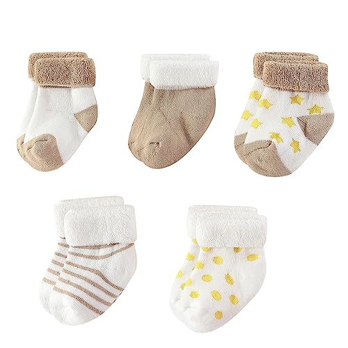 MAMIMAKA Unisex Baby Terry Socken 5-Pack für Baby Boy und Mädchen 0-12 Monate warme Baumwolle Socken von MAMIMAKA