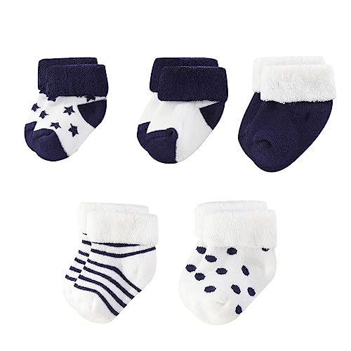 MAMIMAKA Unisex Baby Terry Socken 5-Pack für Baby Boy und Mädchen 0-12 Monate warme Baumwolle Socken von MAMIMAKA