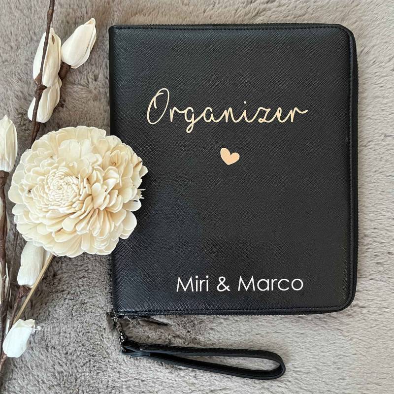 Organizer Name I Reiseorganizer 1 Oder 2 Namen, Wunschbeschriftung Personalisiert Unterlagen Reisepass Hochzeitsgeschenk von MAMIRHOME