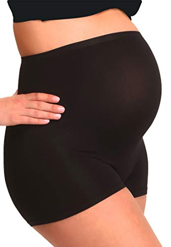 MAMSY Women's Maternity Boxershorts Boxer Shorts, Black, 3XL/4XL von MAMSY