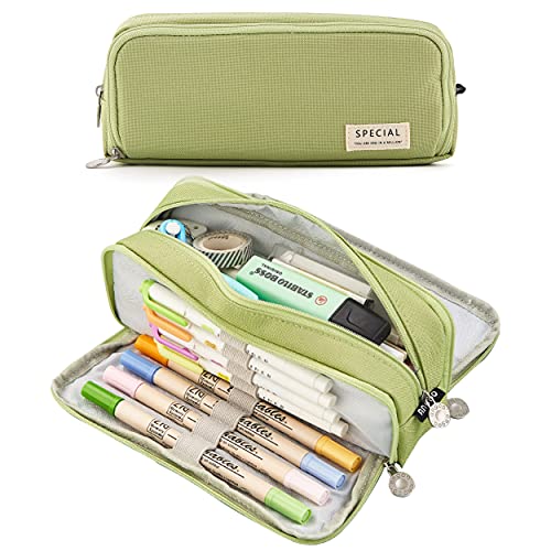 MAMUNU Mäppchen Federmäppchen Mädchen Teenager 3 Fach Große Aufbewahrung Bleistift Tasche Pencil Case für Middle High School College Office Studentin Mädchen Erwachsener Geschenk von MAMUNU