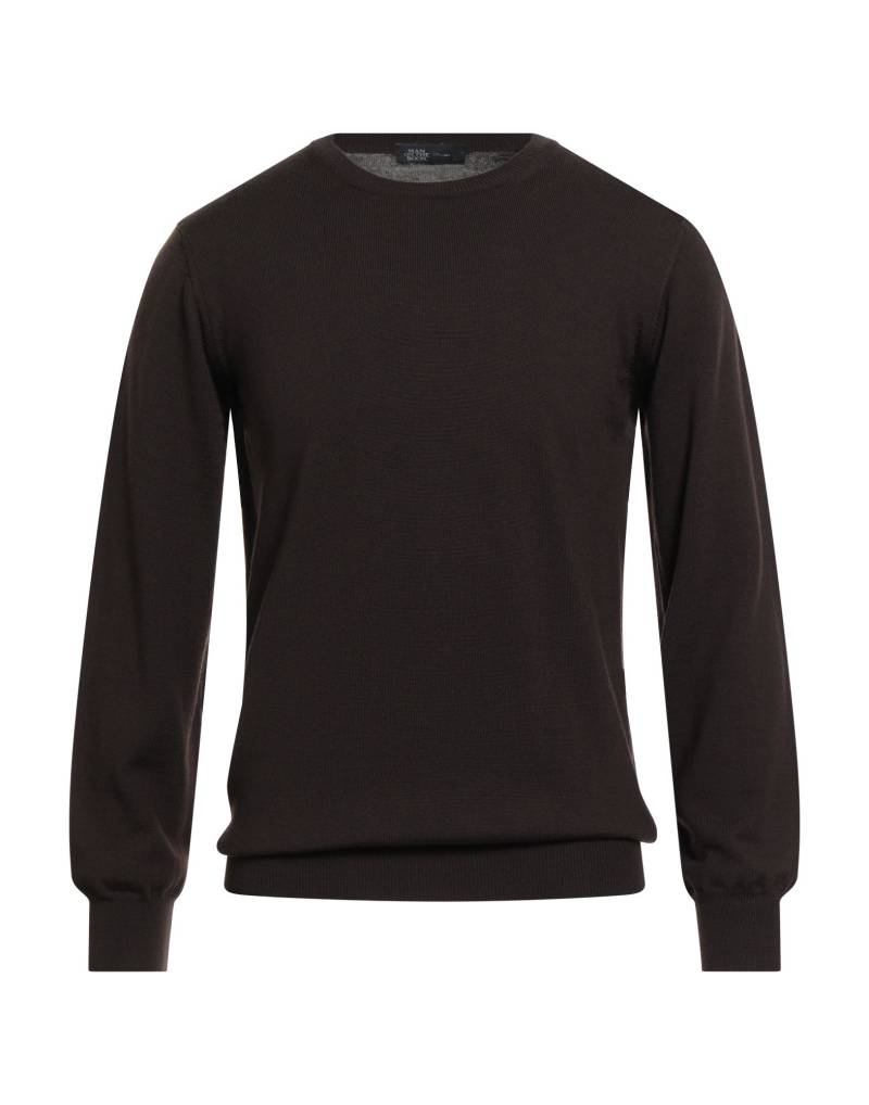 MAN ON THE BOON. Pullover Herren Schokobraun von MAN ON THE BOON.