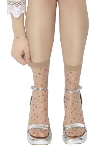 MANA MANA Damen Knöchelsocken elegant bequem transparent mit originellem witzigem Design perfekt für jedes Outfit und jeden Anlass Made in Italy, Prato Natural MANA MANA Damen Knöchelsocken elegant bequem transparent mit originellem witzigem Design perfekt für jedes Outfit und jeden Anlass Made in Italy, Prato Natural von MANA MANA