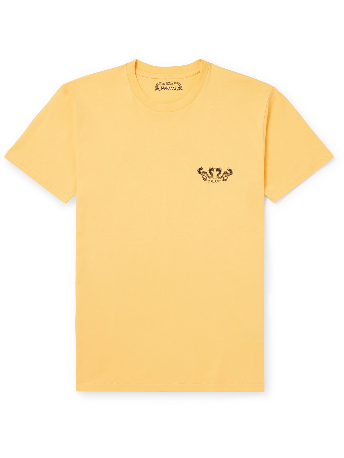 MANAAKI - Taniwha Logo-Print Cotton-Jersey T-Shirt - Men - Yellow - XXL MANAAKI - Taniwha Logo-Print Cotton-Jersey T-Shirt - Men - Yellow - XXL von MANAAKI