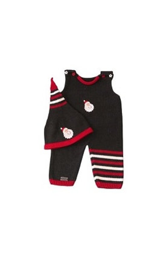 Weihnachtsstrampler-Set Gr. 62 von MANAStrickdesign