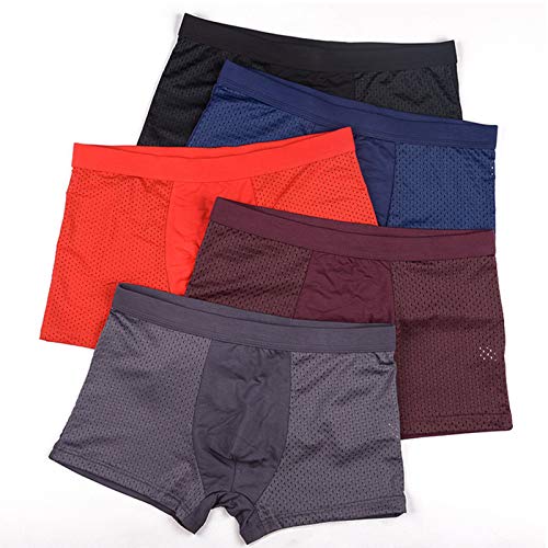 MANBOZIXi Herren Atmungsaktiv Sommer Unterhosen Eisseide Boxershorts, 2XL von MANBOZIXi