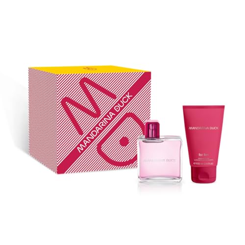 MANDARINA DUCK FRAGRANCES |For Her Geschenkset für Damen, inklusive Eau de Toilette 100 ml und Körpercreme 100 ml, blumiger, fruchtiger und Chypre Duft von MANDARINA DUCK FRAGRANCES