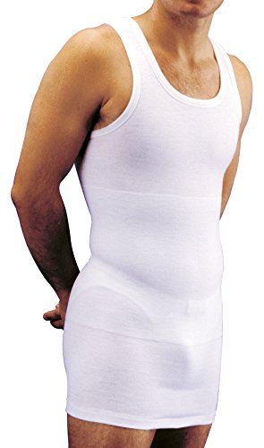 MANIFATTURA BERNINA Form 1022 (Größe 3) - Unterhemd ärmellos aus Baumwolle mit eingearbeiteten Lendenband für den Mann von MANIFATTURA BERNINA