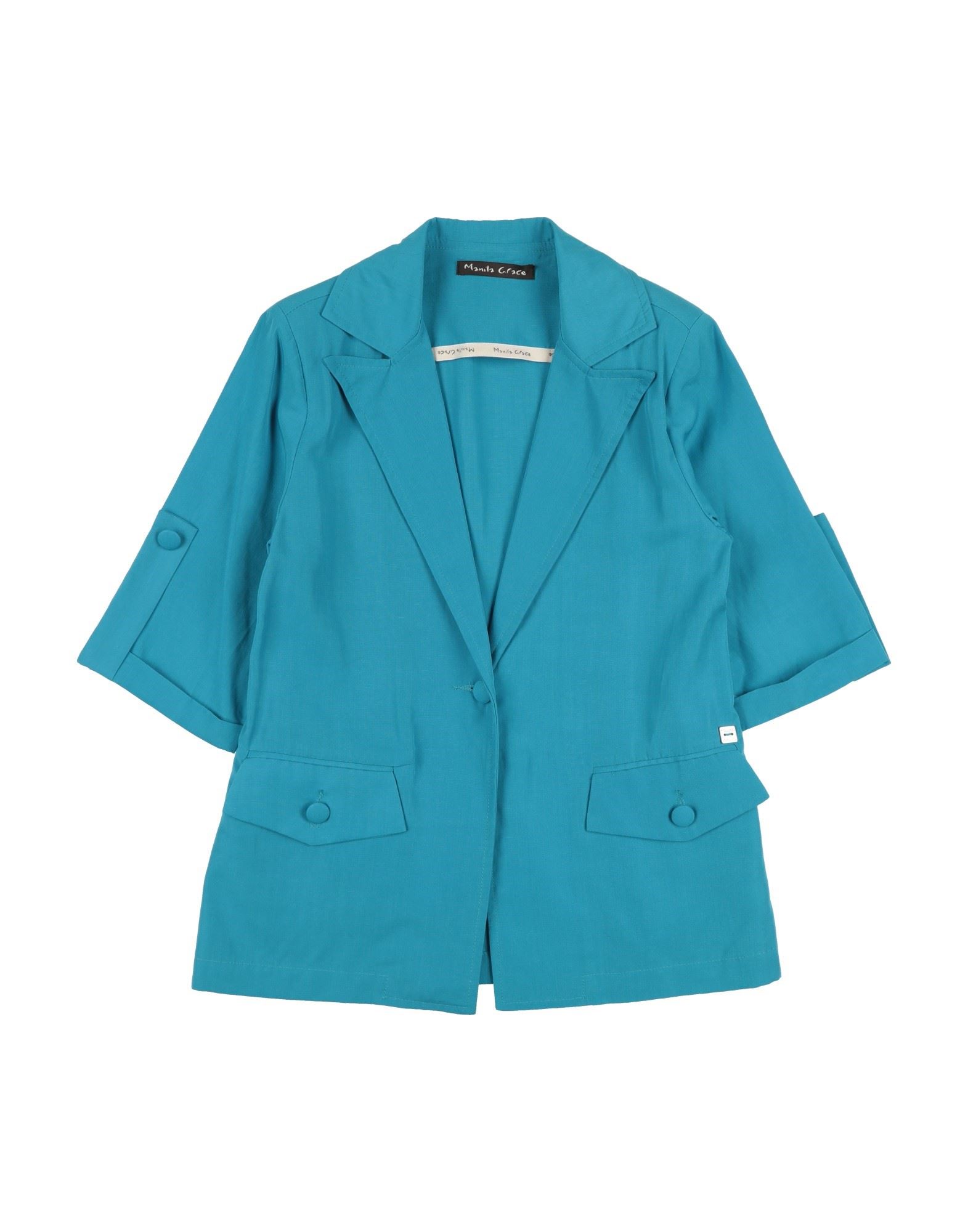 MANILA GRACE Blazer Kinder Azurblau von MANILA GRACE