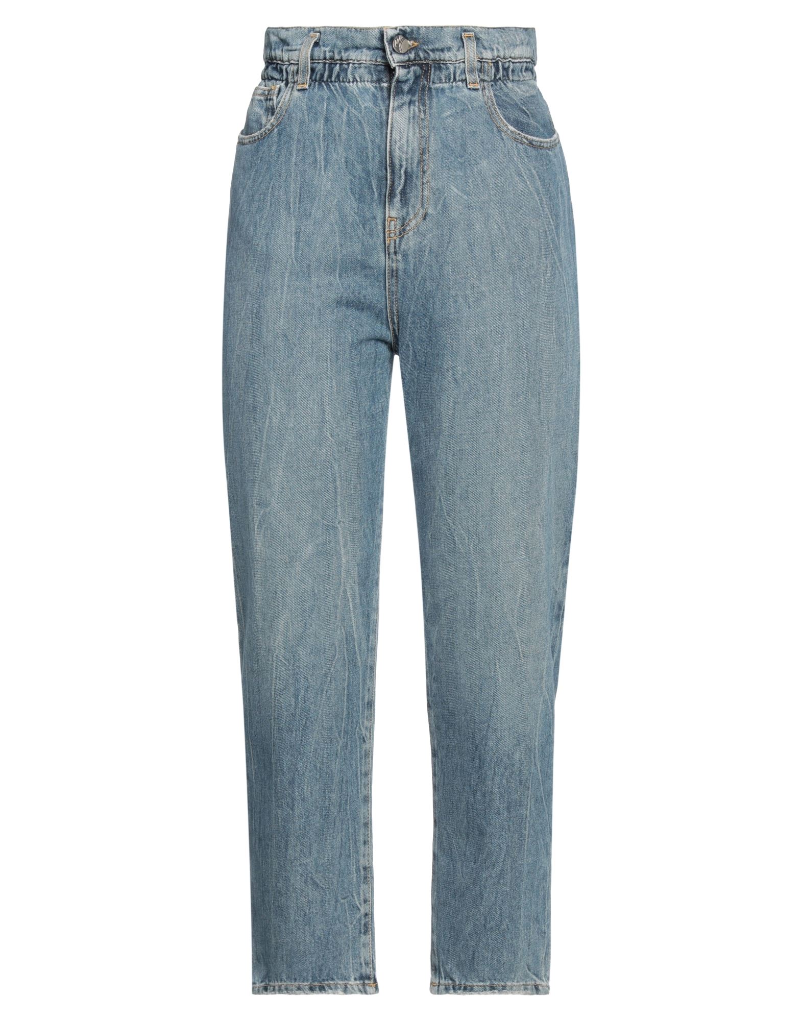 MANILA GRACE Cropped Jeans Damen Blau von MANILA GRACE