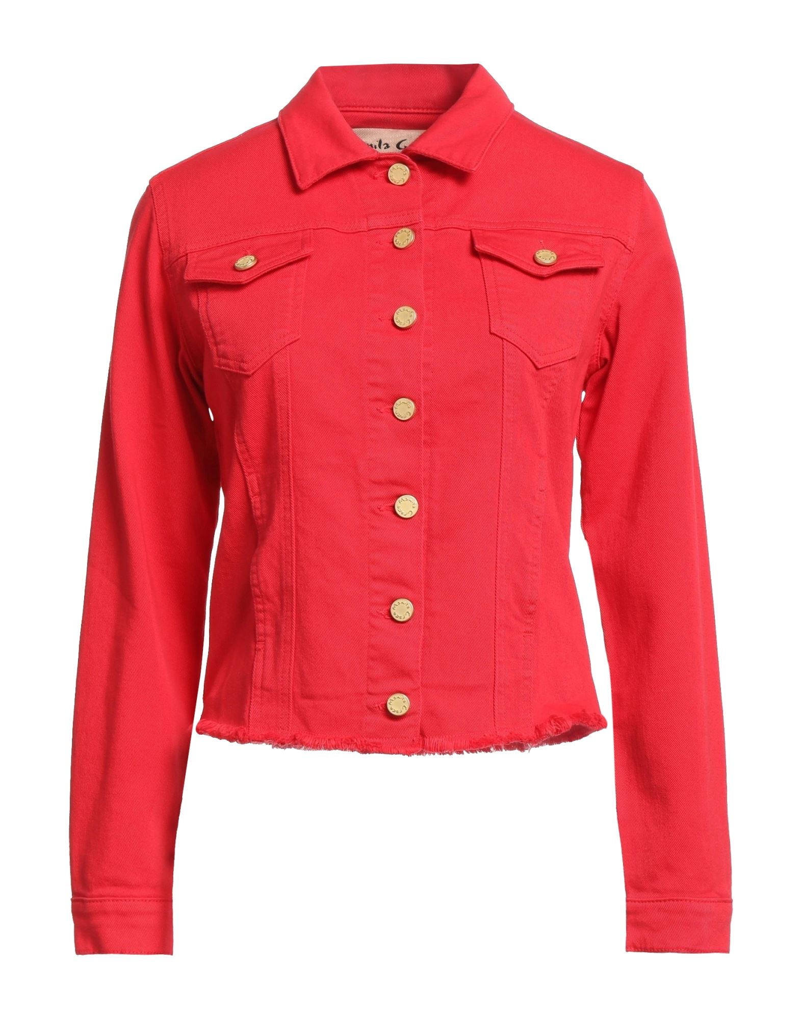 MANILA GRACE Jeansjacke/-mantel Damen Rot von MANILA GRACE
