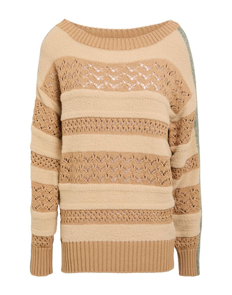MANILA GRACE Pullover Damen Kamel von MANILA GRACE