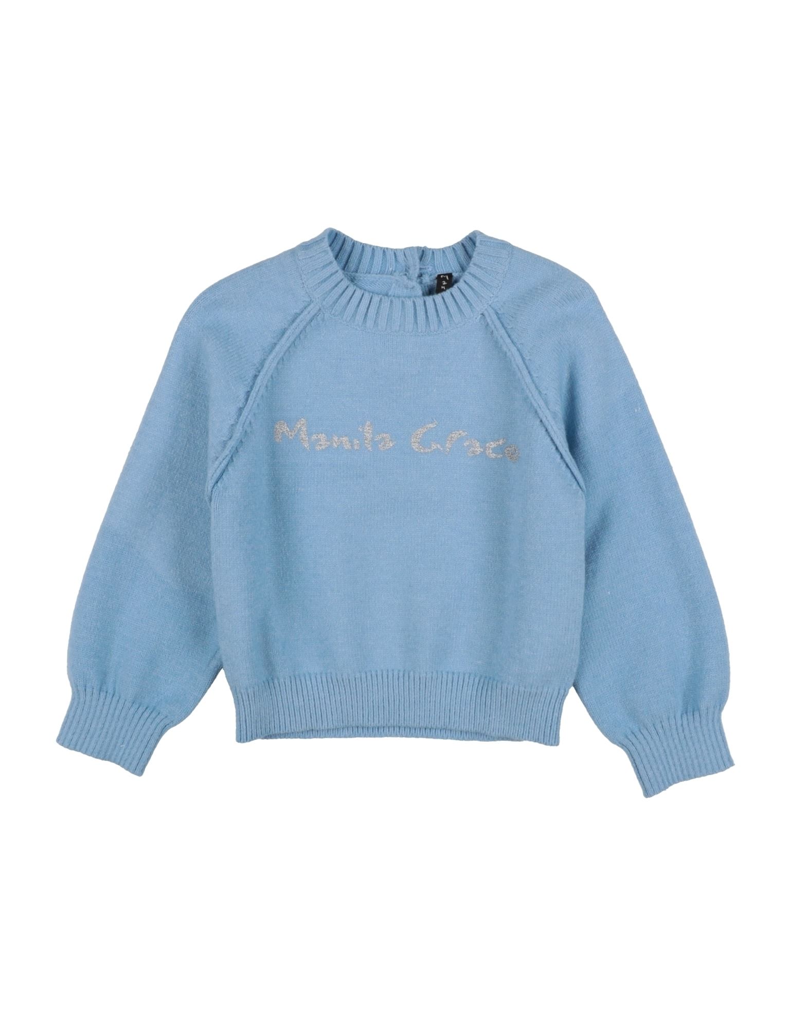 MANILA GRACE Pullover Kinder Hellblau von MANILA GRACE