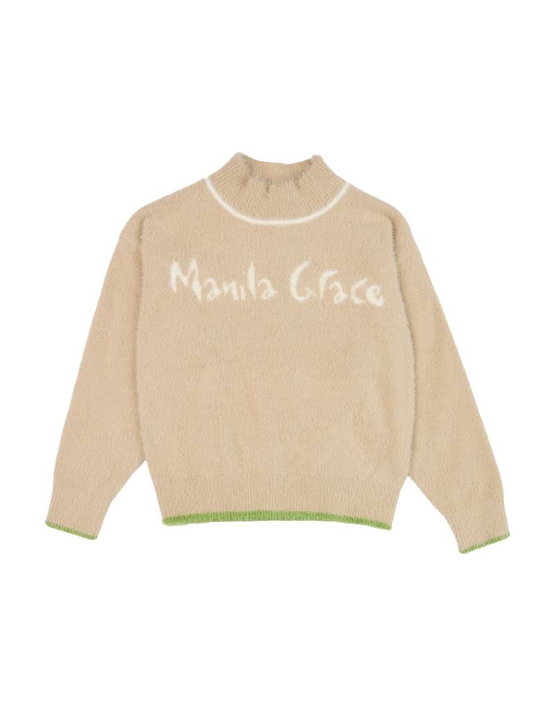 MANILA GRACE Rollkragenpullover Kinder Sand von MANILA GRACE