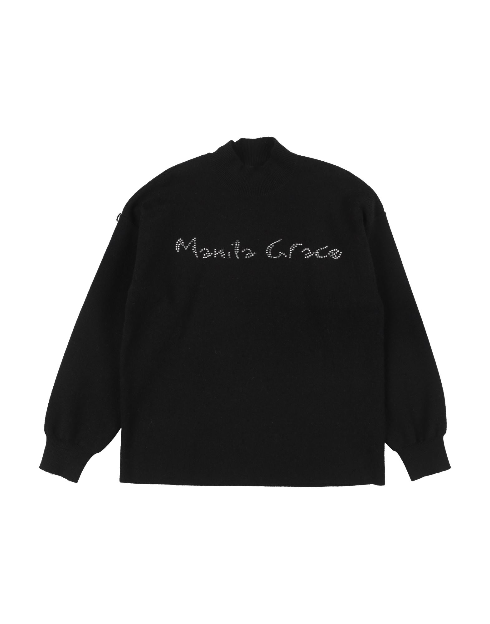 MANILA GRACE Rollkragenpullover Kinder Schwarz von MANILA GRACE