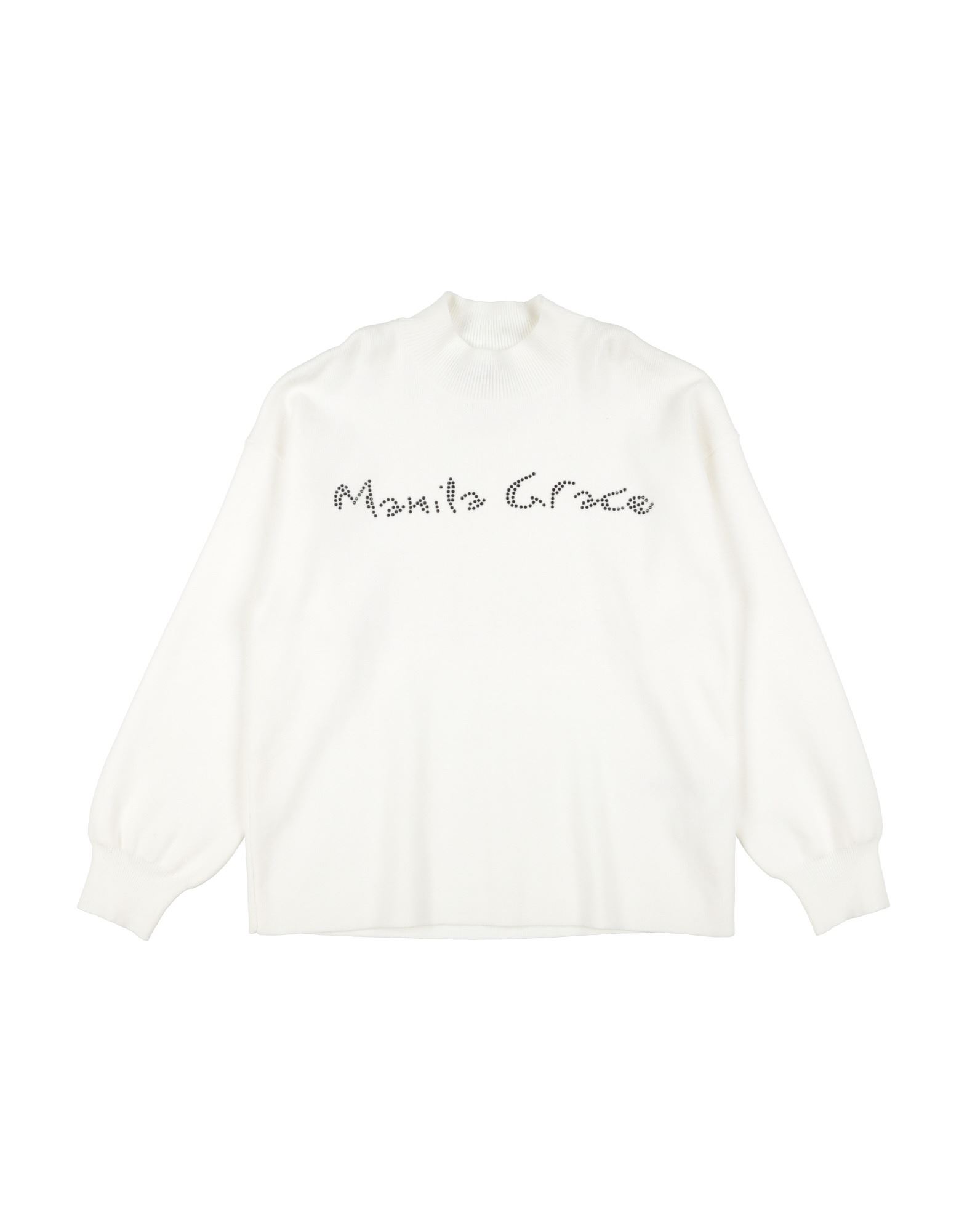 MANILA GRACE Rollkragenpullover Kinder Weiß von MANILA GRACE