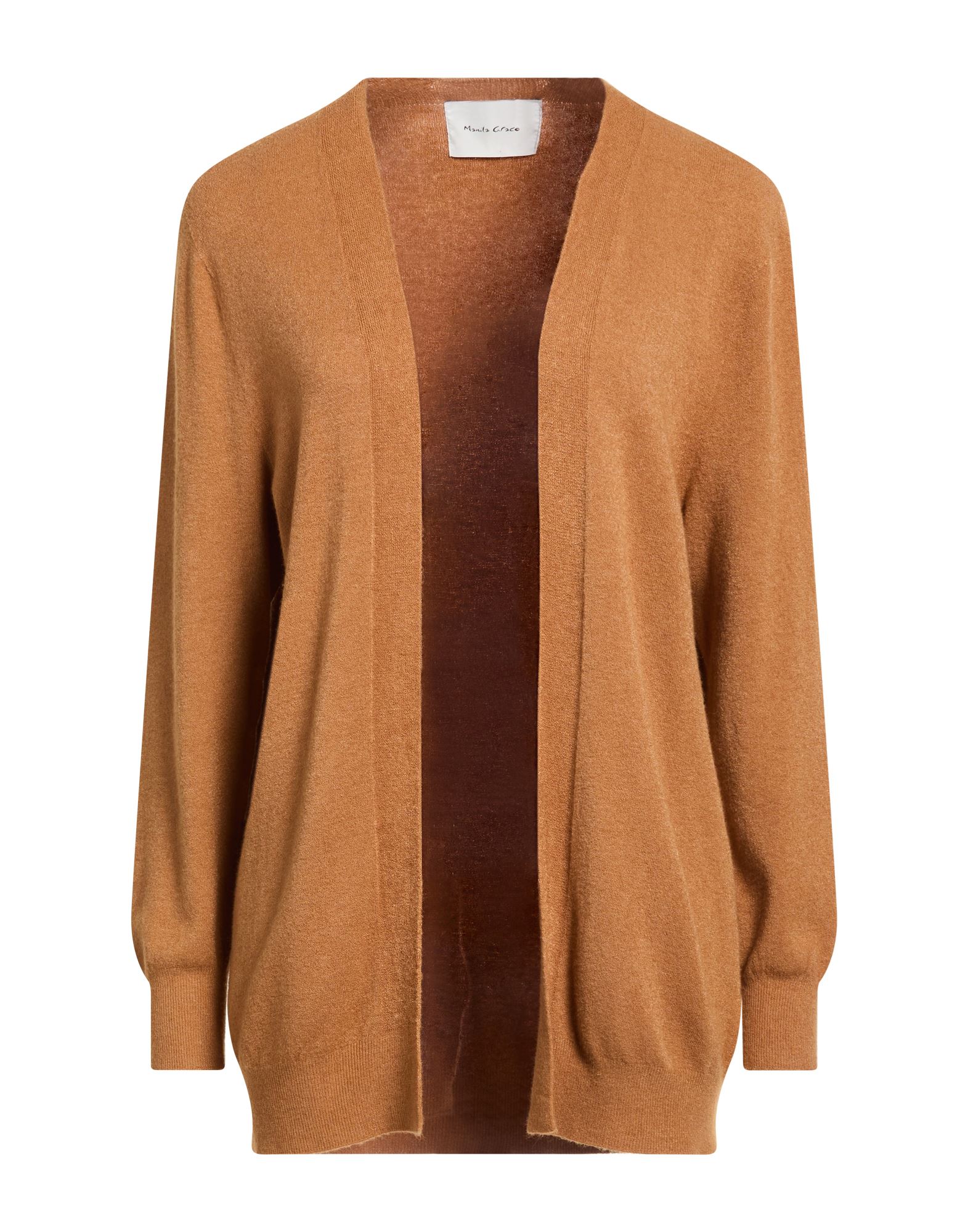 MANILA GRACE Strickjacke Damen Kamel von MANILA GRACE