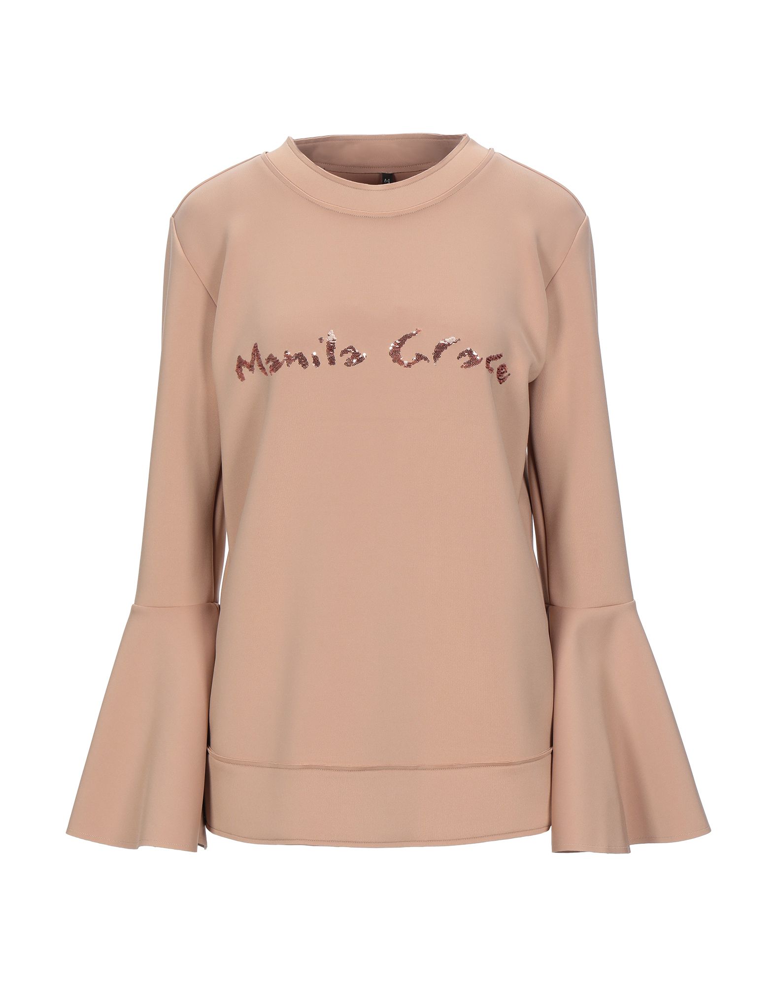 MANILA GRACE Sweatshirt Damen Beige von MANILA GRACE