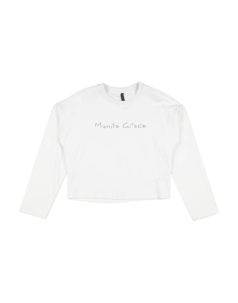 MANILA GRACE Sweatshirt Kinder Weiß von MANILA GRACE