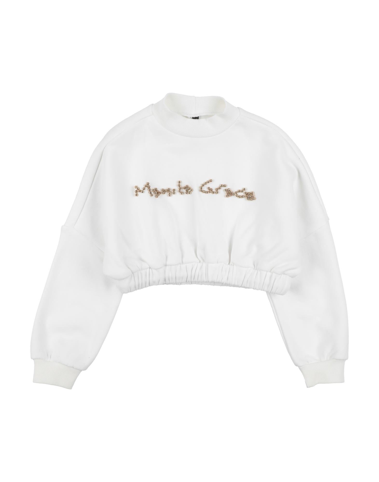 MANILA GRACE Sweatshirt Kinder Weiß von MANILA GRACE