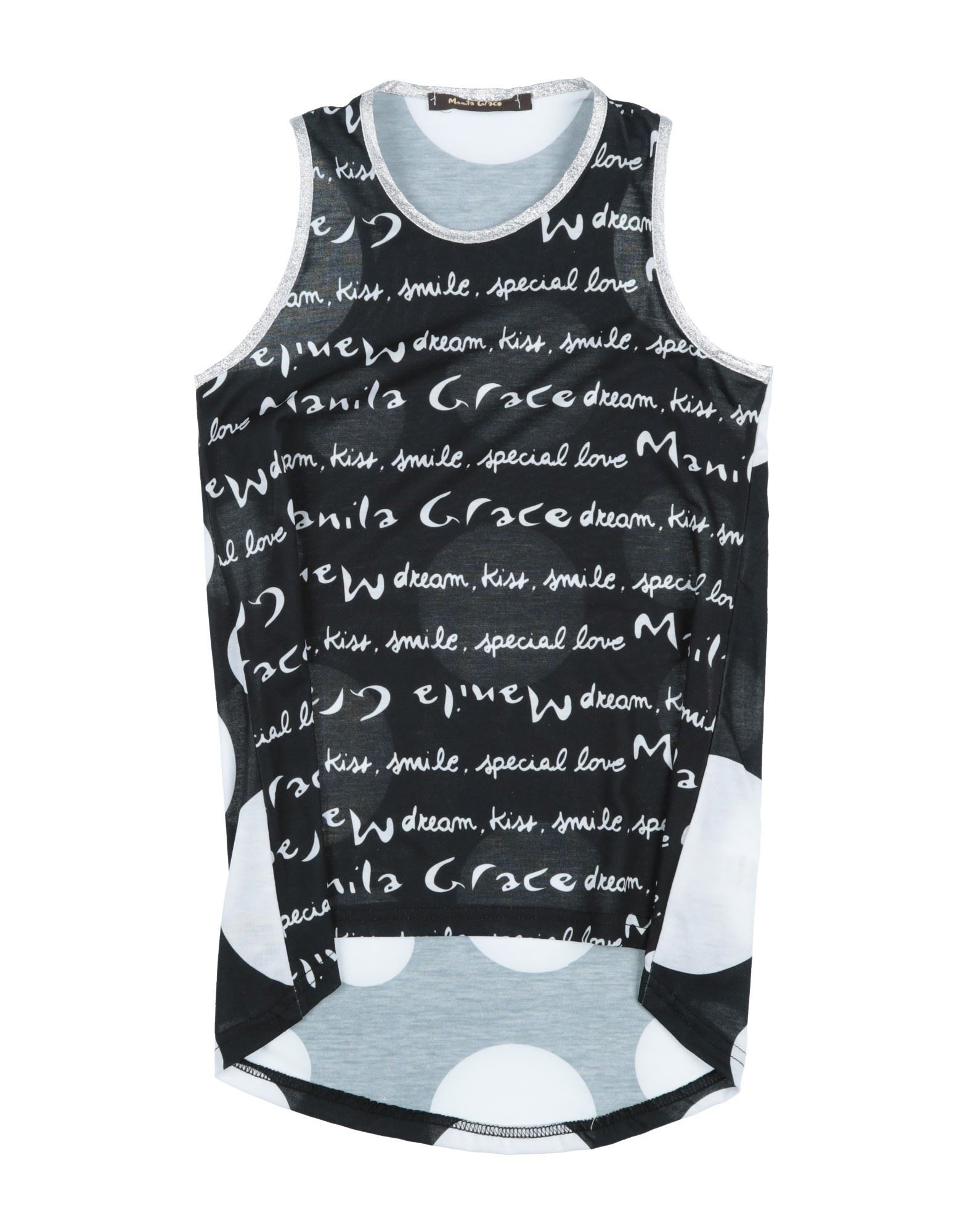 MANILA GRACE Tank Top Kinder Schwarz von MANILA GRACE